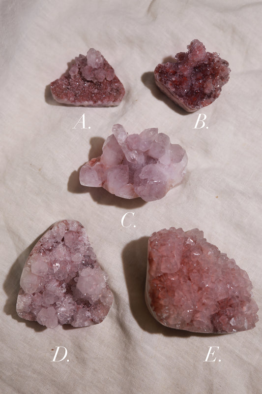 Pink Amethyst Druzy Cluster