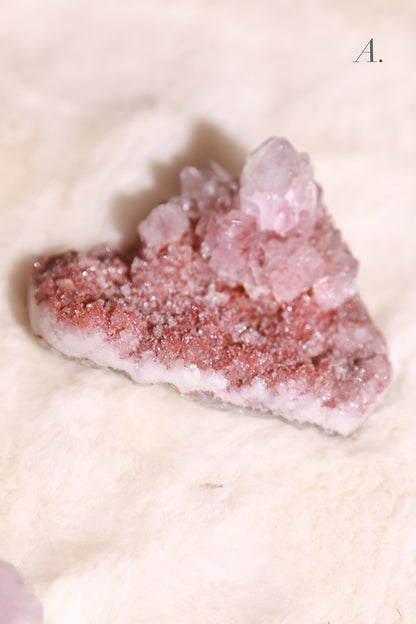 Pink Amethyst Druzy Cluster
