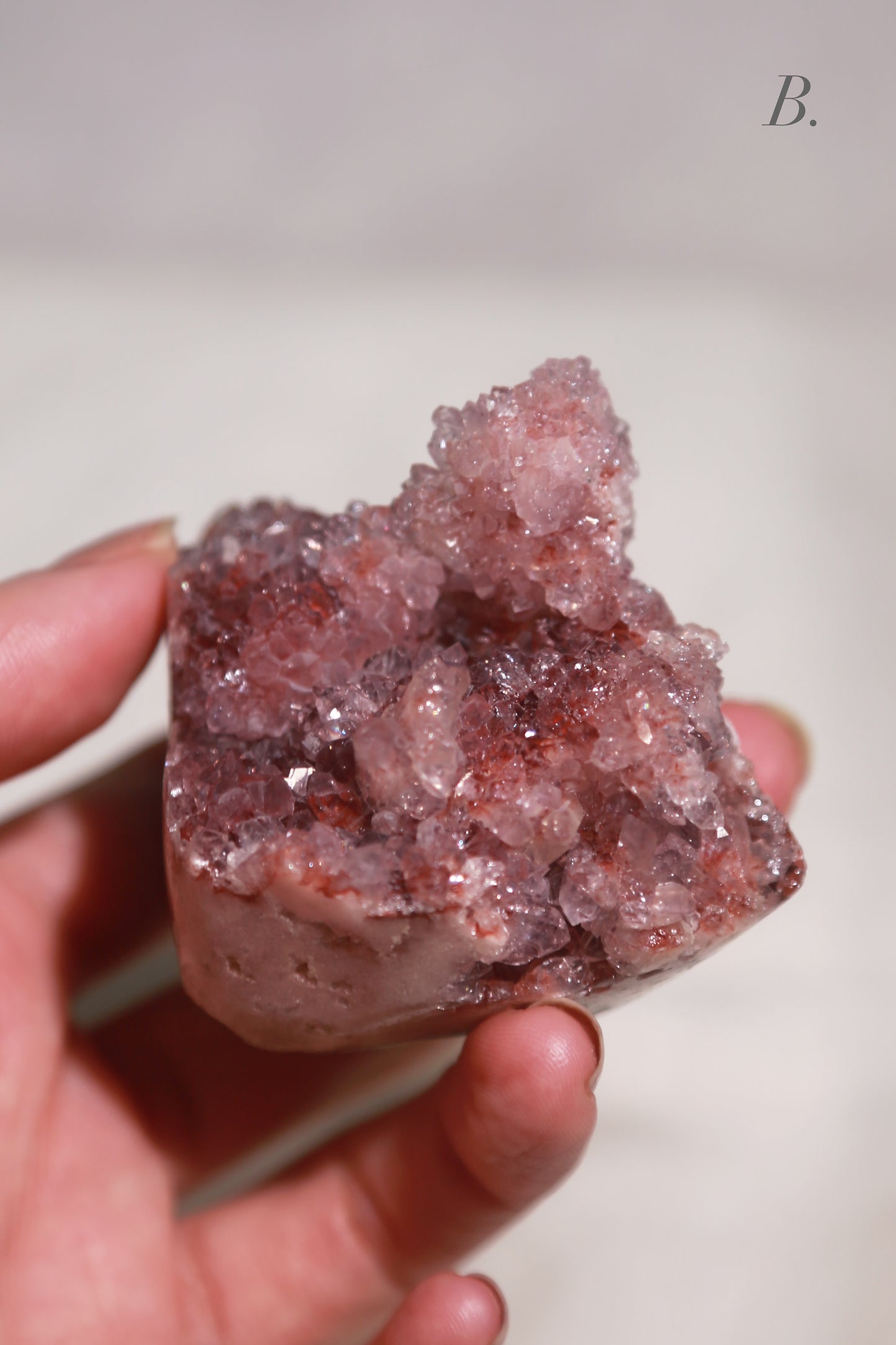 Pink Amethyst Druzy Cluster
