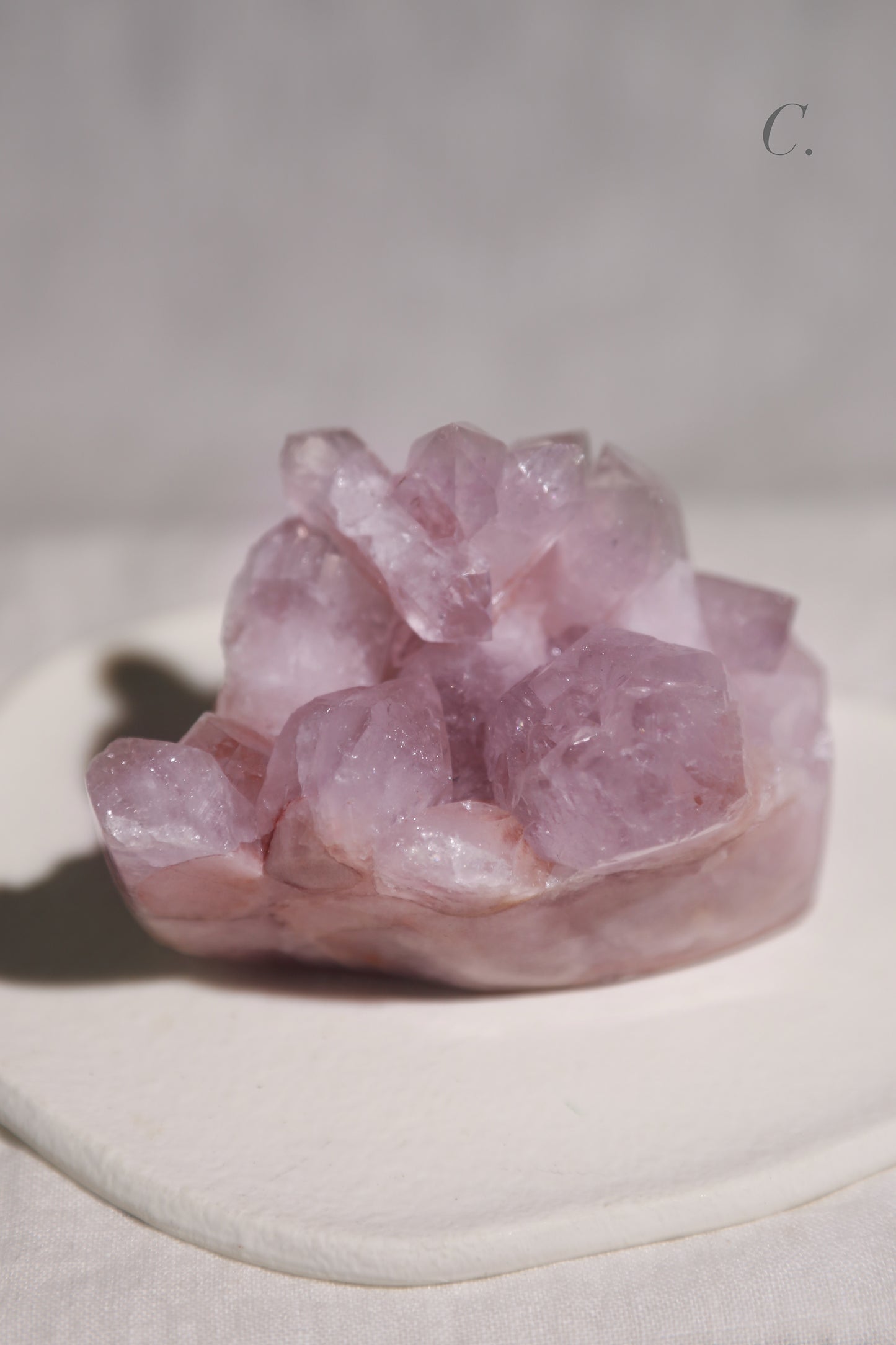 Pink Amethyst Druzy Cluster