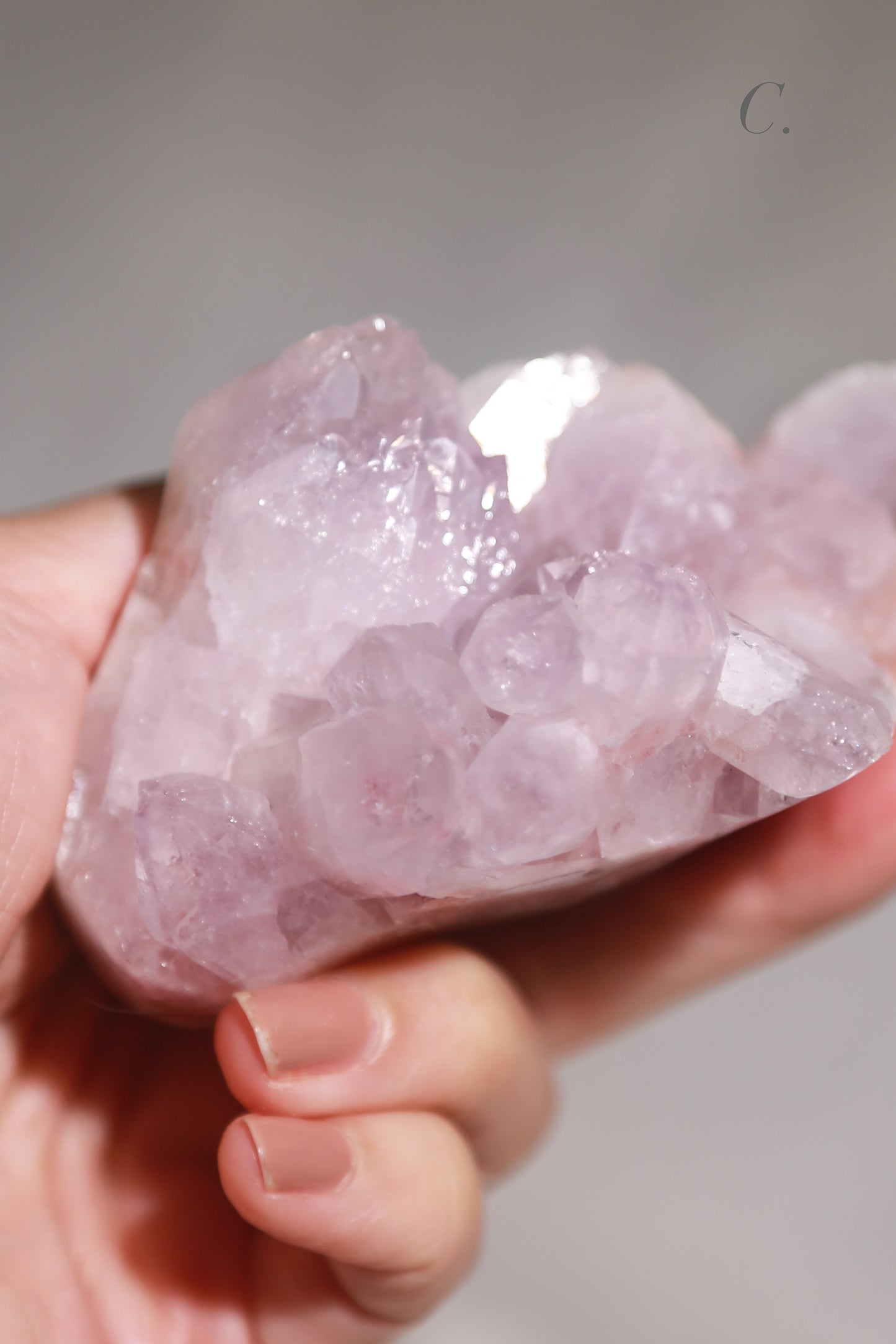 Pink Amethyst Druzy Cluster