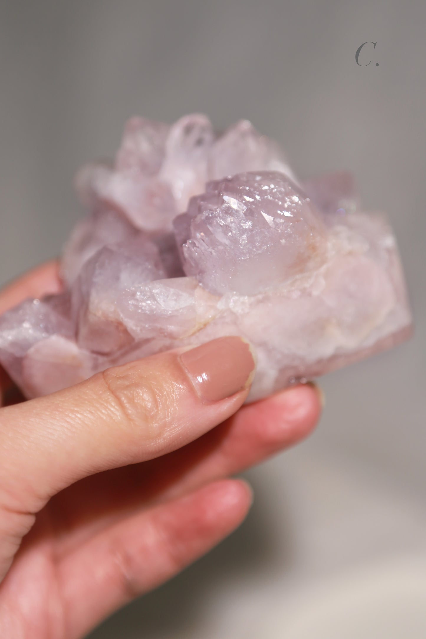 Pink Amethyst Druzy Cluster