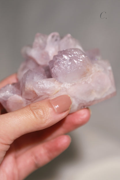 Pink Amethyst Druzy Cluster