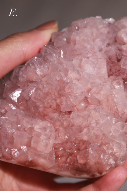 Pink Amethyst Druzy Cluster