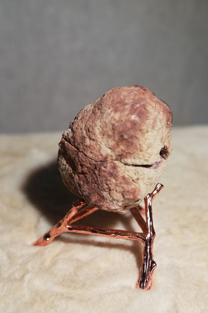 A Pair of 2 Large Pink Amethyst Geode Halves