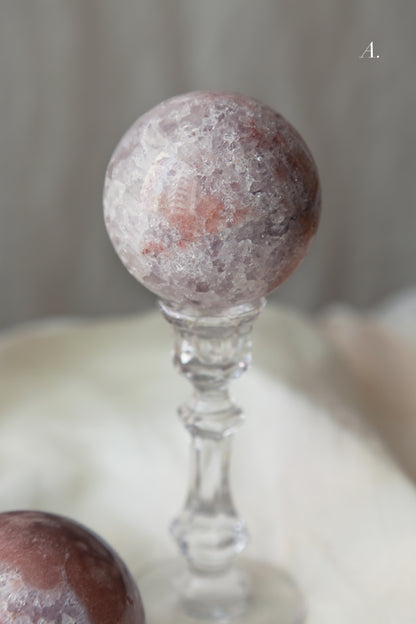 Druzy Pink Amethyst Sphere [S]