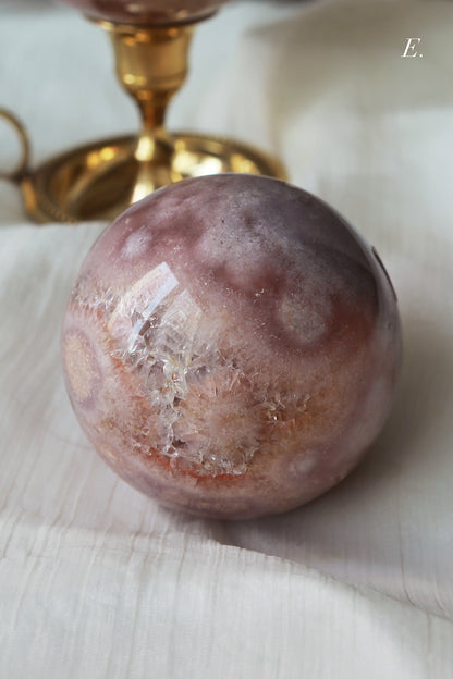 Druzy Pink Amethyst Sphere [S]