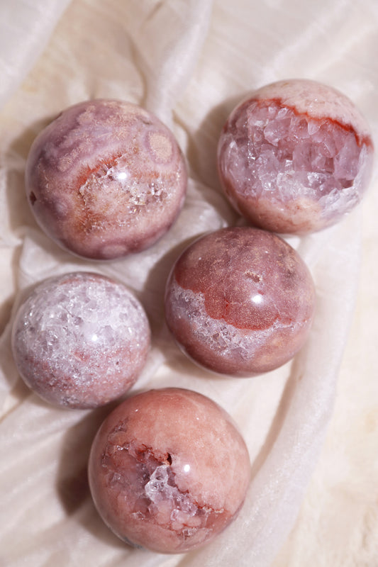 Druzy Pink Amethyst Sphere [S]
