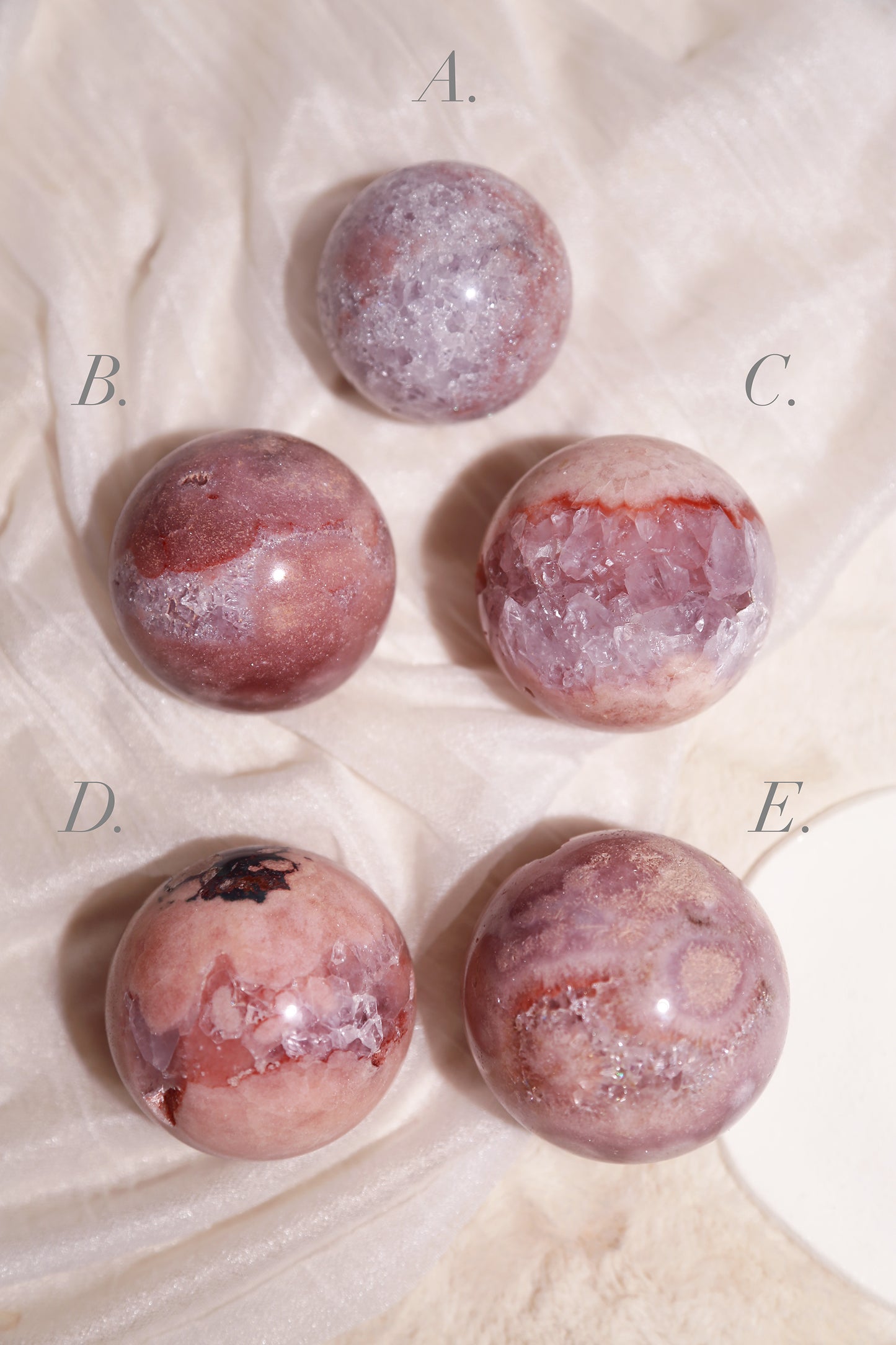 Druzy Pink Amethyst Sphere [S]
