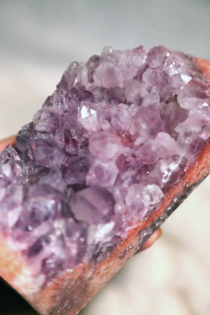 Purple Druzy Pink Amethyst Statement Tower [D]