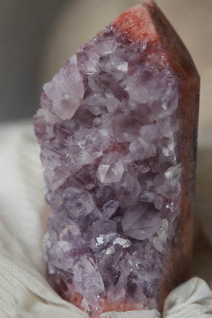 Purple Druzy Pink Amethyst Statement Tower [D]