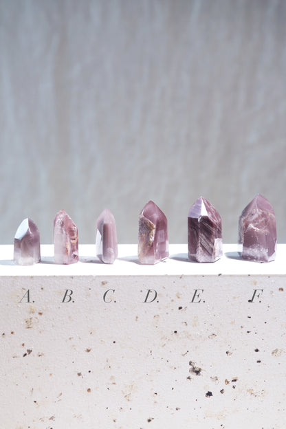 Purplish Pink Lithium Quartz Point