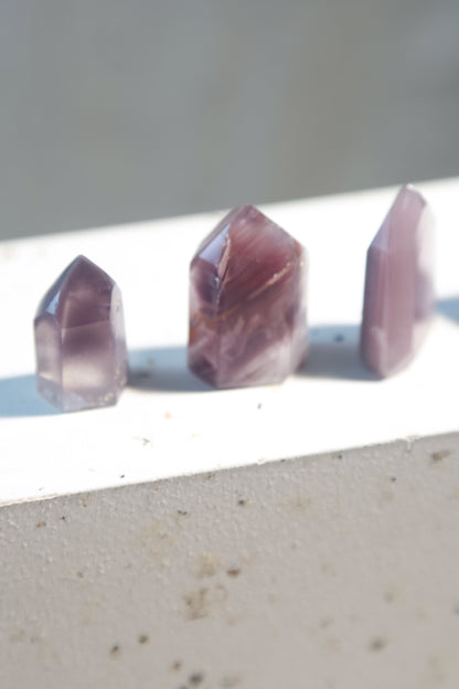 Purplish Pink Lithium Quartz Point