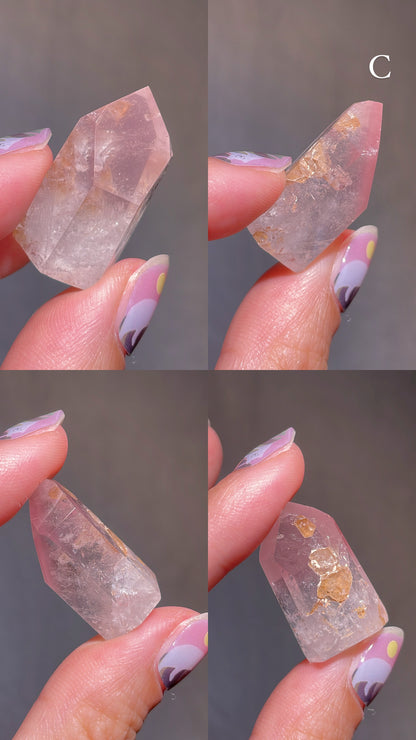 Pink Lithium Quartz Point