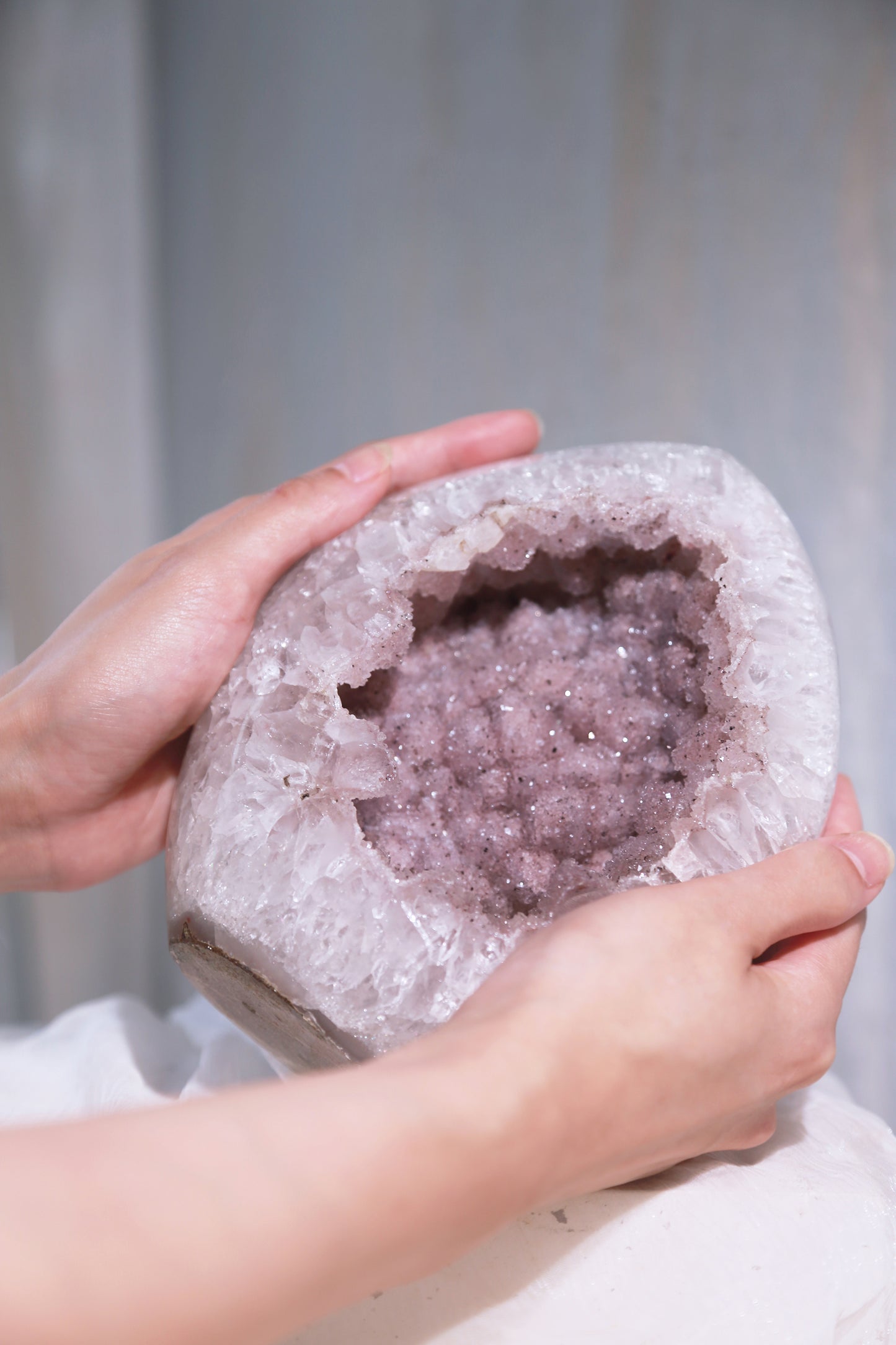 Pink Sugar Druzy Rainbow Amethyst Large Freeform