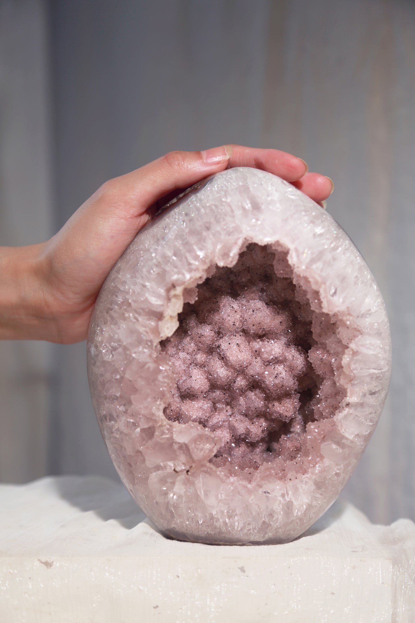 Pink Sugar Druzy Rainbow Amethyst Large Freeform