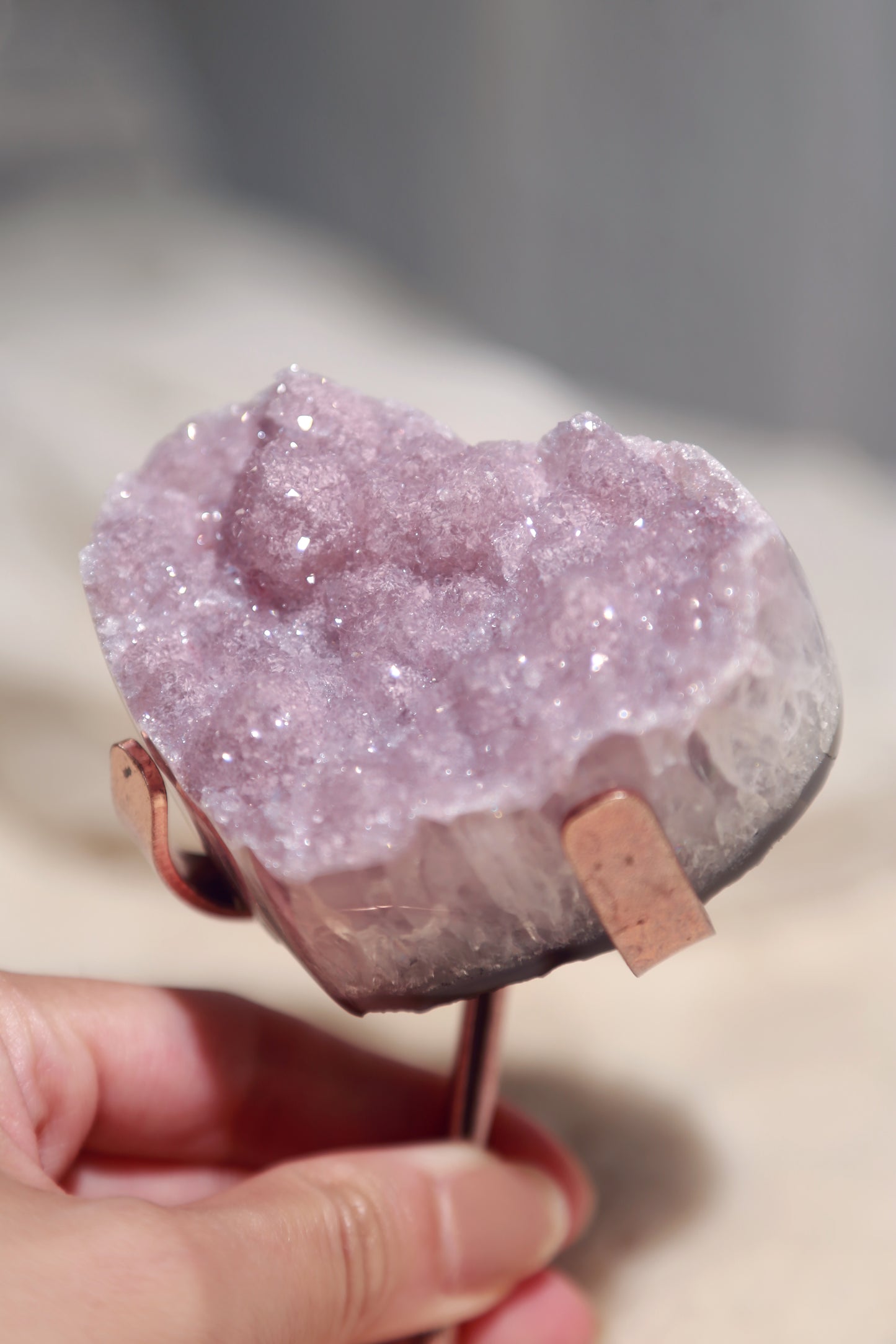 Pink Sugar Amethyst Heart