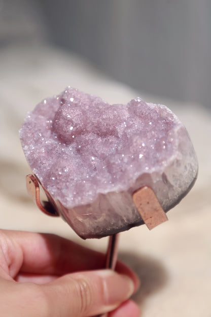 Pink Sugar Amethyst Heart