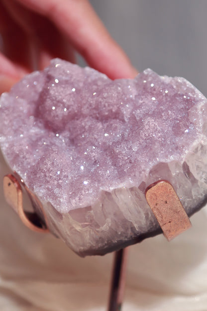 Pink Sugar Amethyst Heart