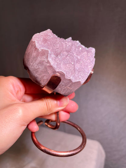 Pink Sugar Amethyst Heart
