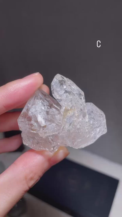 Fenster Elestial Quartz - Pakimer Diamond Quartz Cluster