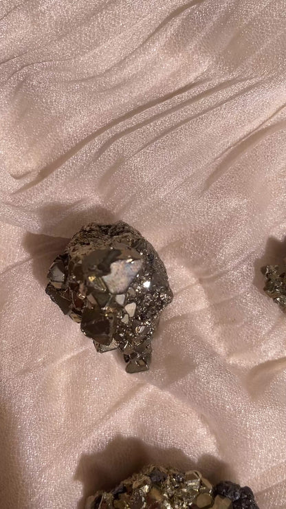 Peruvian Octahedral Pyrite Cluster