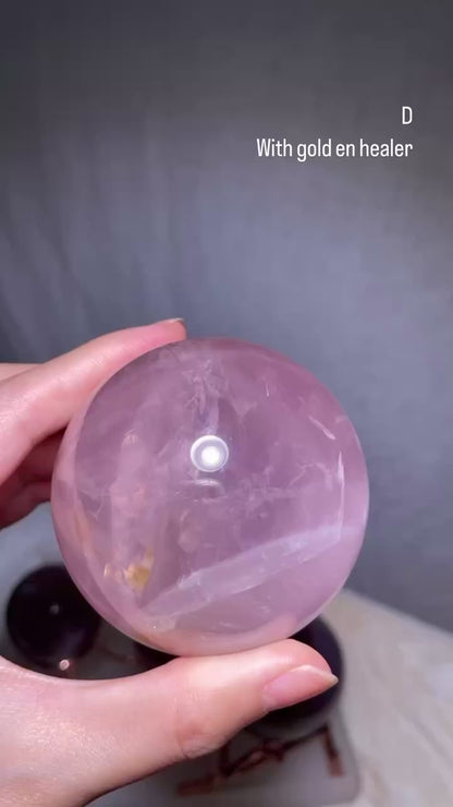 Vibrant Rose Quartz Sphere