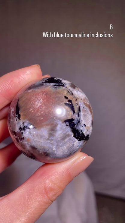Larvikite Sunstone Matrix Sphere