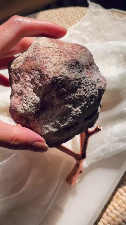 A Pair of 2 Large Pink Amethyst Geode Halves