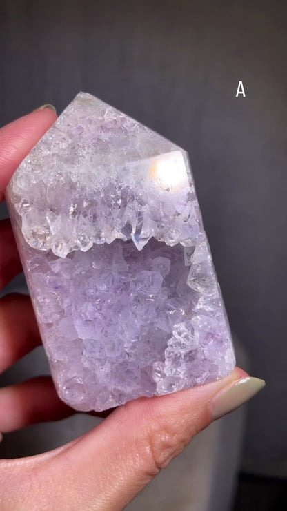 Druzy Rainbow Amethyst Tower