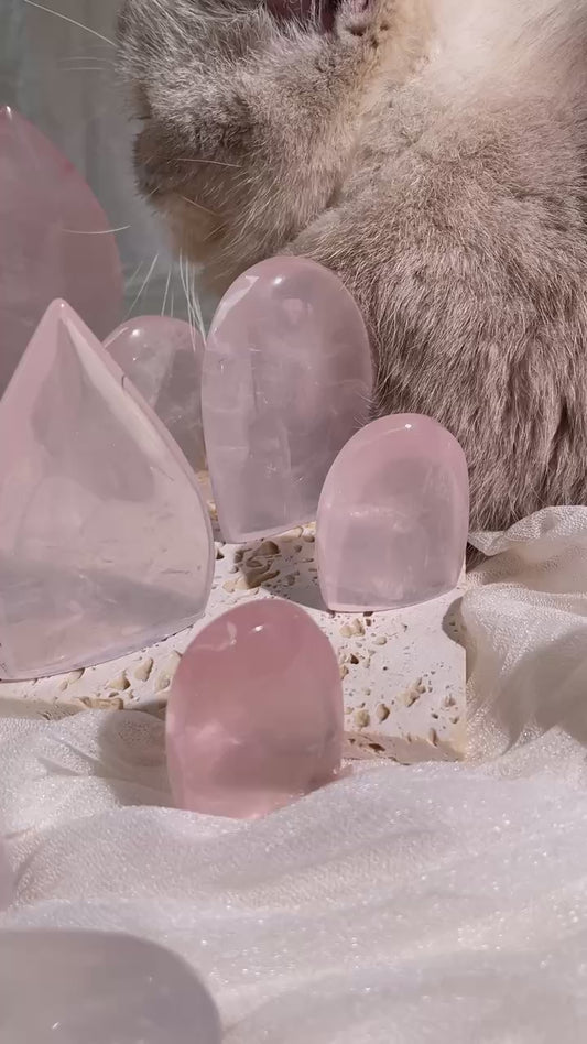Starlight Glass Rose Quartz Flame