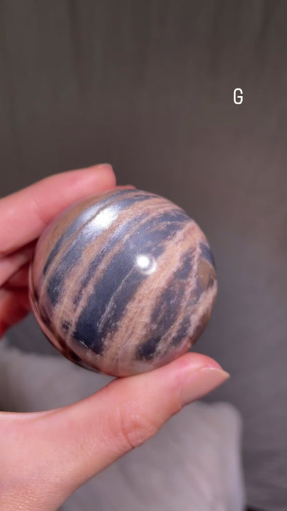 Black Sunstone Sphere