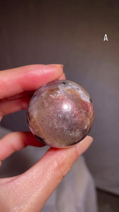 Larvikite Sunstone Matrix Sphere