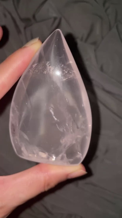 Starlight Glass Rose Quartz Flame