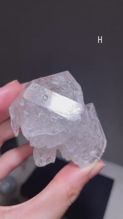 Fenster Elestial Quartz - Pakimer Diamond Quartz Cluster