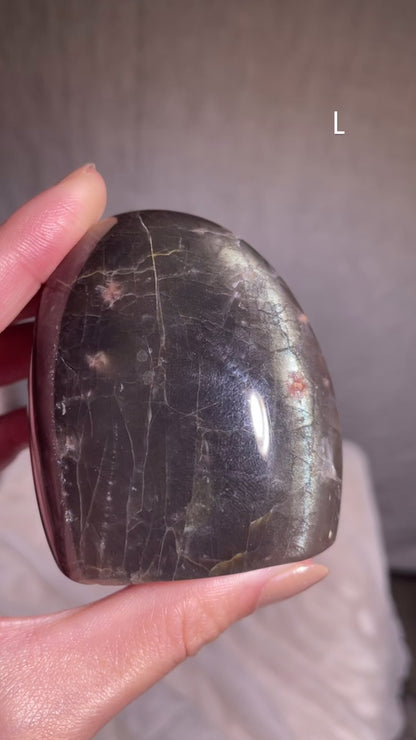 Golden Sheen Black Moonstone Freeform