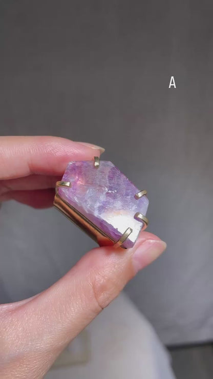 Fluorite Freeform Cuff Ring