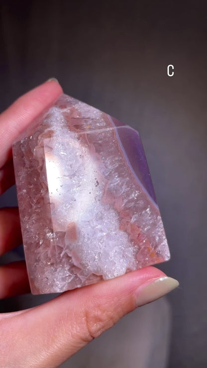 Druzy Rainbow Amethyst Tower