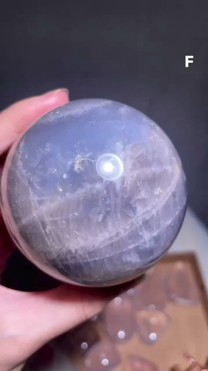 Blue Rose Quartz Spheres - High Quality