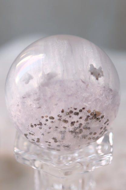 Pyrite in Fluorite Sphere with Mica