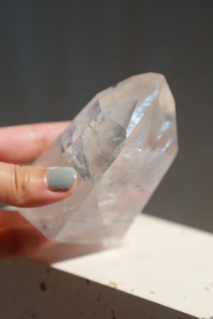 Extra Girasol Quartz with Pyrite inclusions Tower