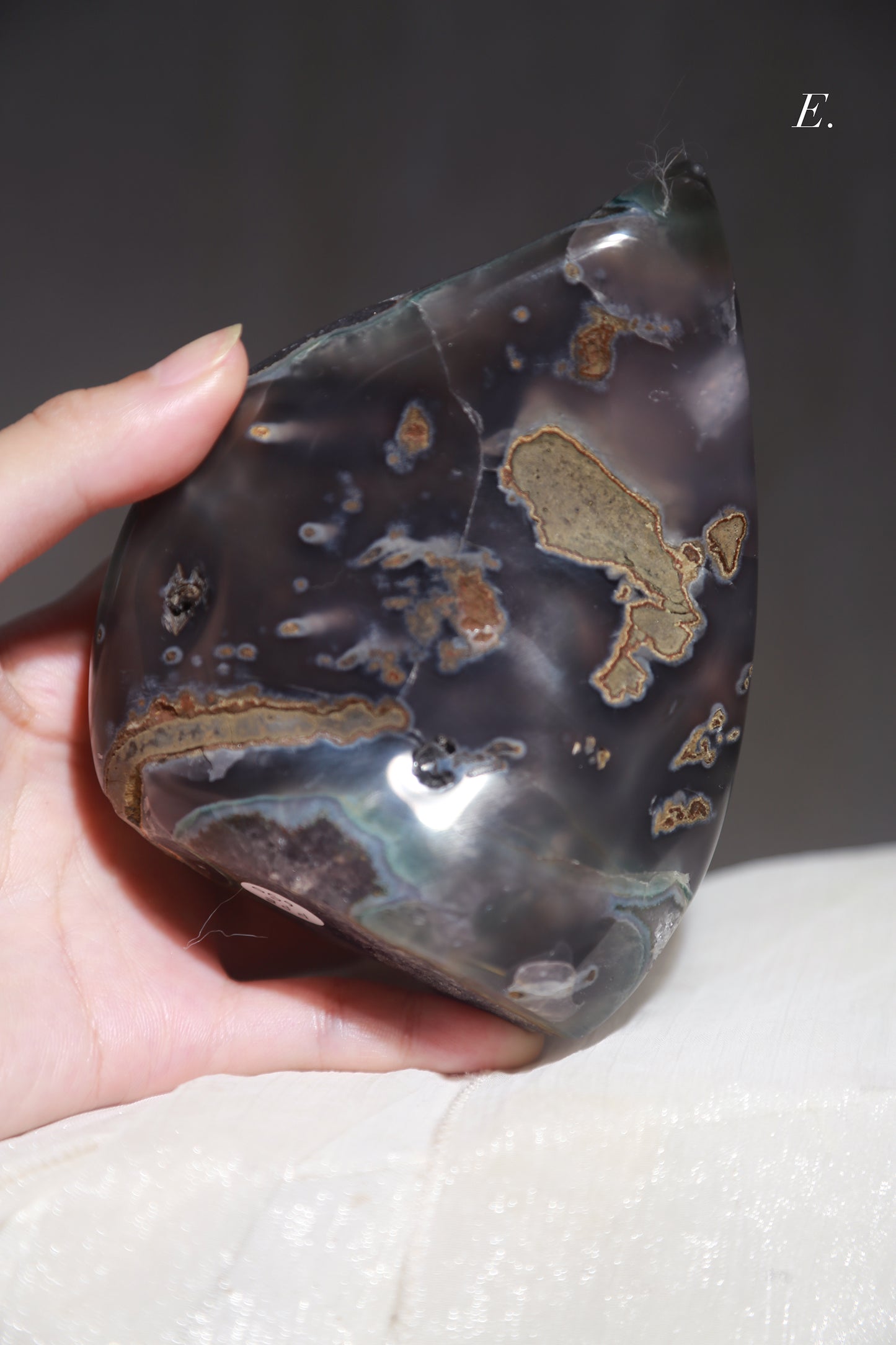 Druzy Rainbow Amethyst Peach / Flame Freeform