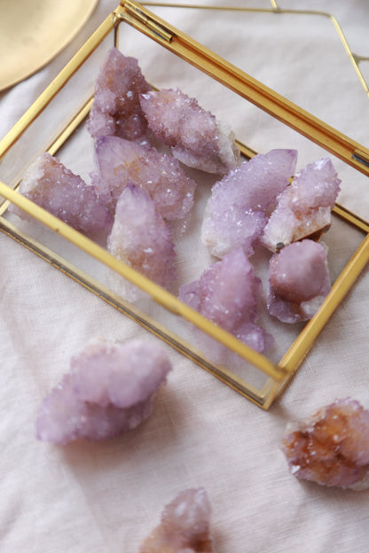 Spirit Quartz Amethyst Point & Cluster [S]