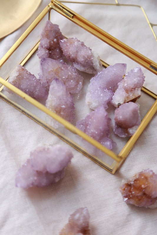 Spirit Quartz Amethyst Point & Cluster [S]