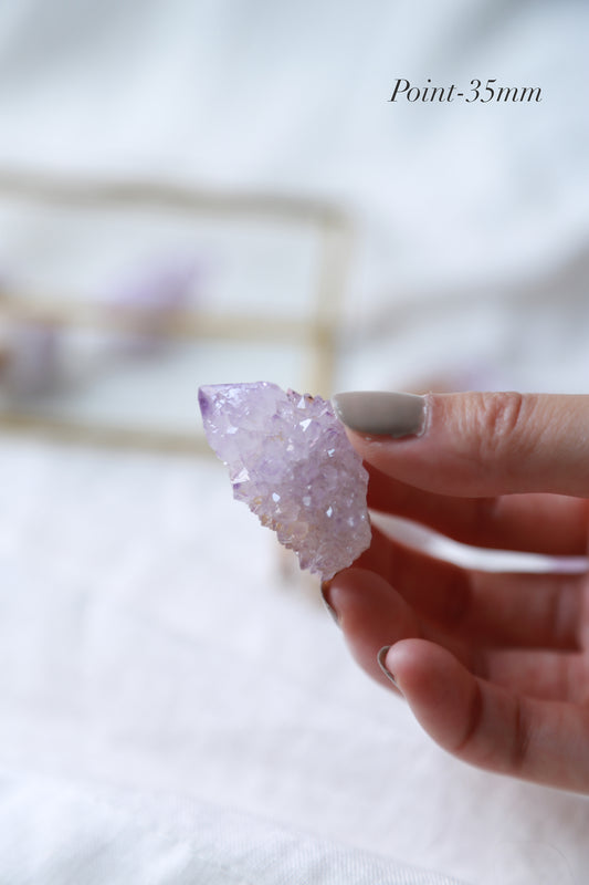 Spirit Quartz Amethyst Point & Cluster [S]