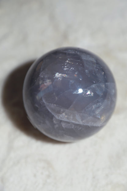 Starlight Blue Rose Quartz Sphere - High Quality