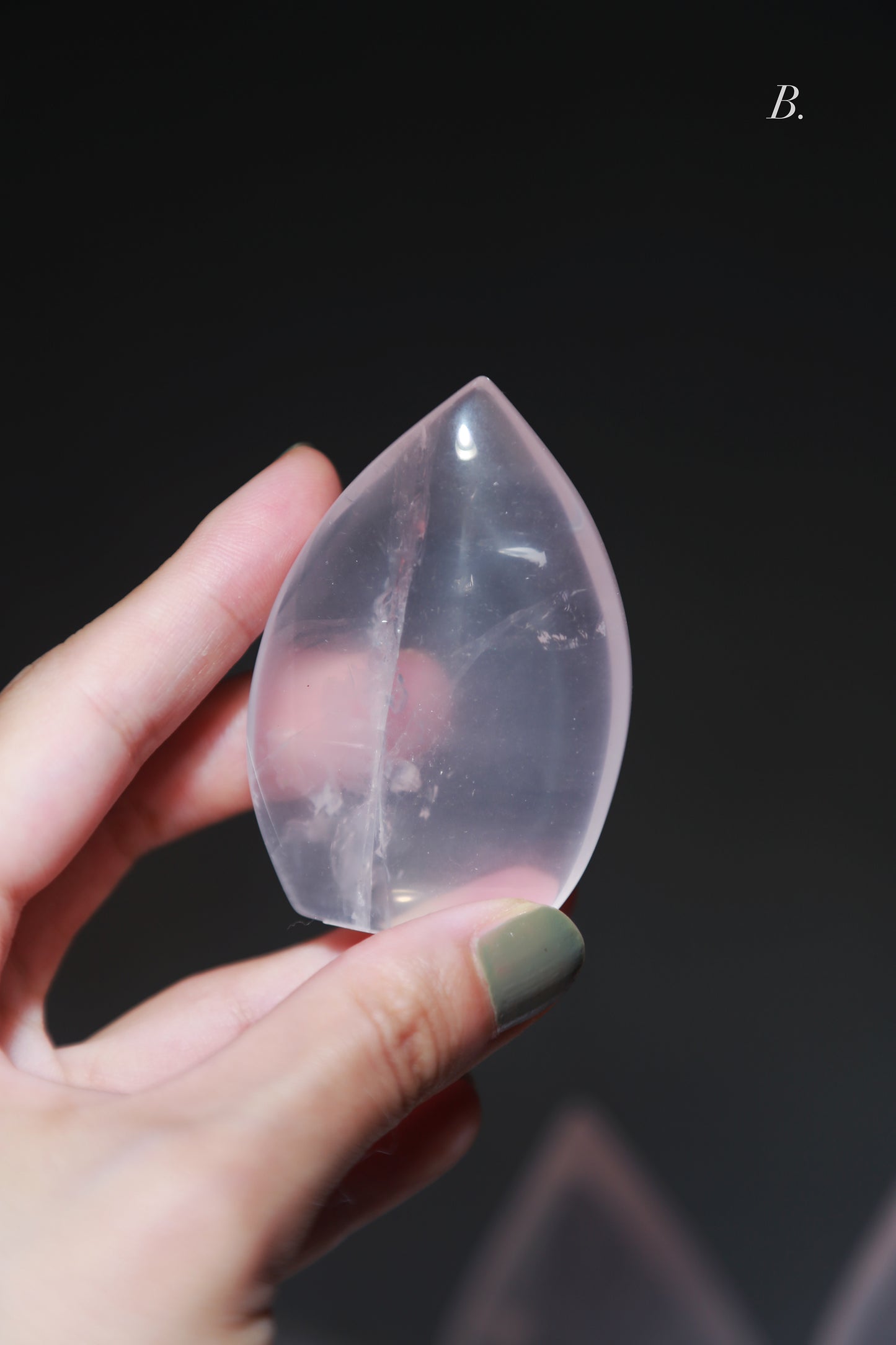 Starlight Glass Rose Quartz Flame