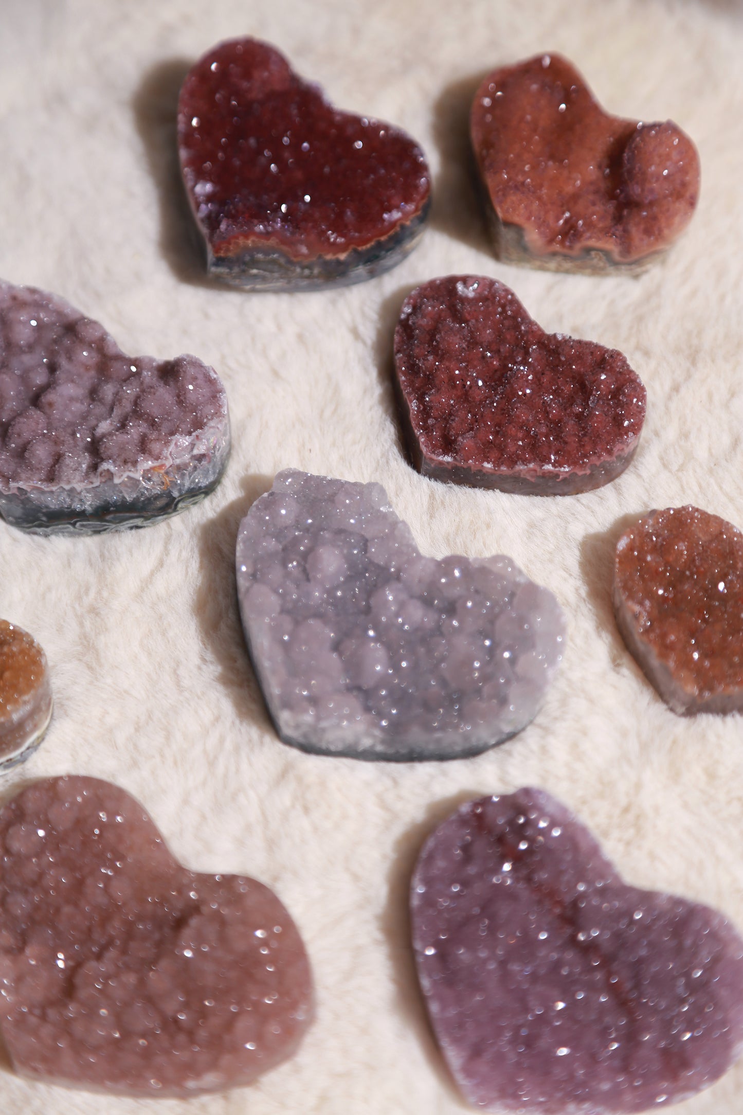 Sugar Druzy Rainbow Amethyst Heart [S]