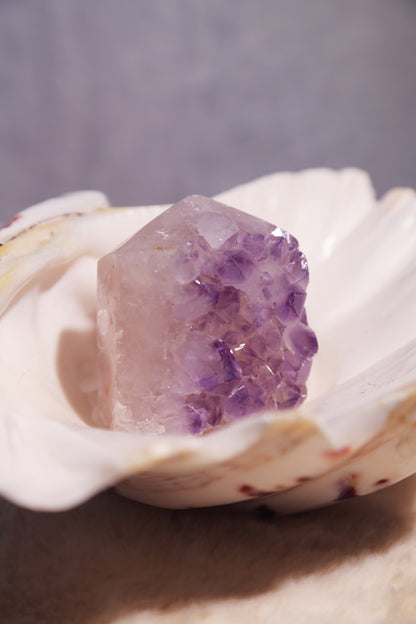 Jelly Pink Druzy Rainbow Amethyst Tower