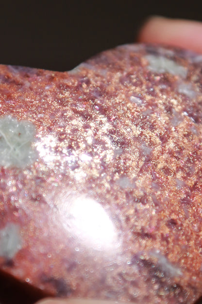 High Quality Iolite Sunstone Heart